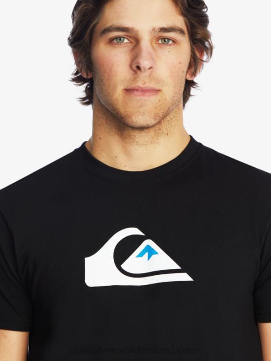 Men Quiksilver Comp Logo T-Shirt N02TD1383 black