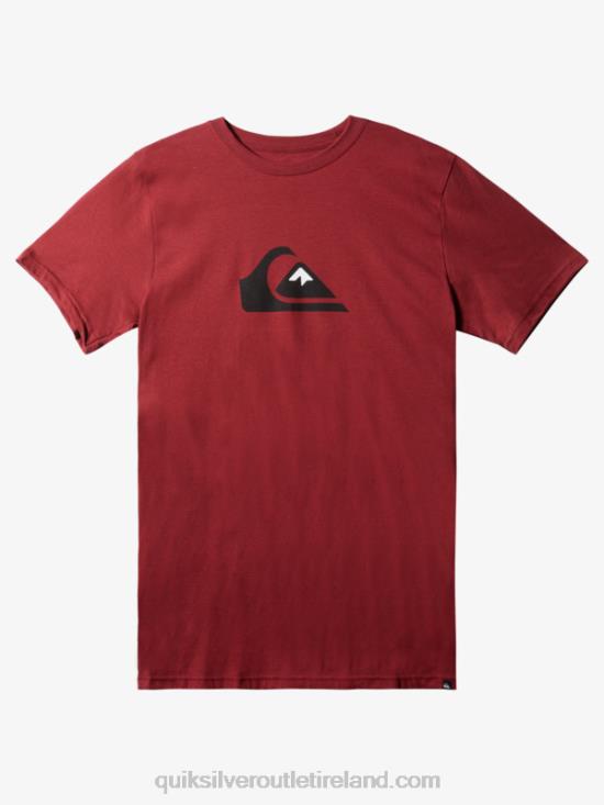 Men Quiksilver Comp Logo T-Shirt N02TD1384 ruby wine