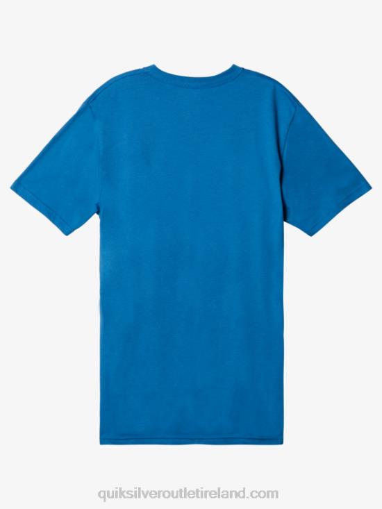Men Quiksilver Comp Logo T-Shirt N02TD1385 vallarta blue
