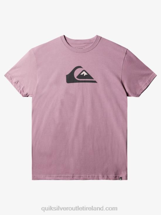 Men Quiksilver Comp Logo T-Shirt N02TD1388 dusty orchid