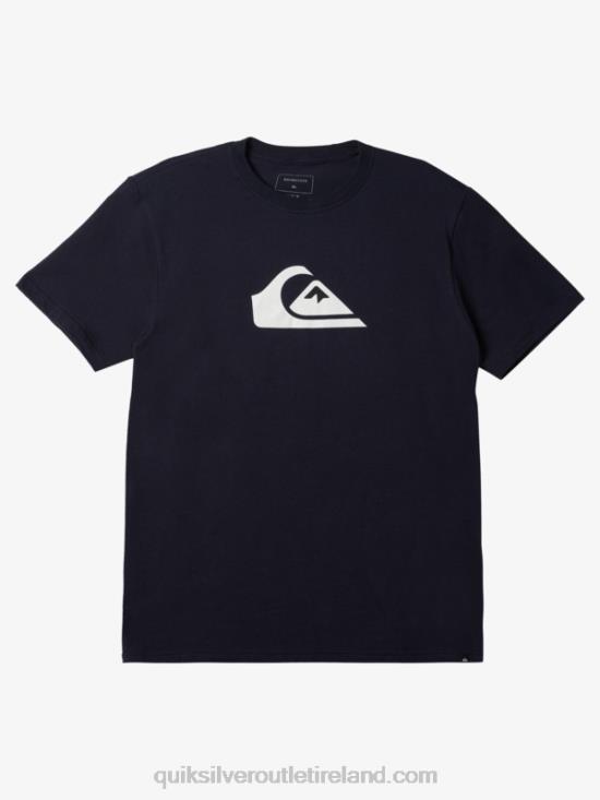 Men Quiksilver Comp Logo T-shirt N02TD188 navy blazer