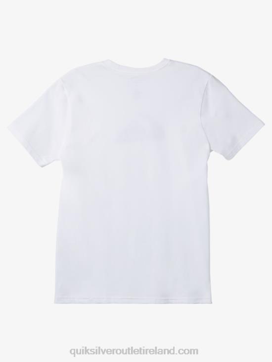Men Quiksilver Comp Logo T-shirt N02TD190 white