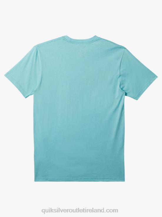 Men Quiksilver Comp Logo T-shirt N02TD193 angel blue