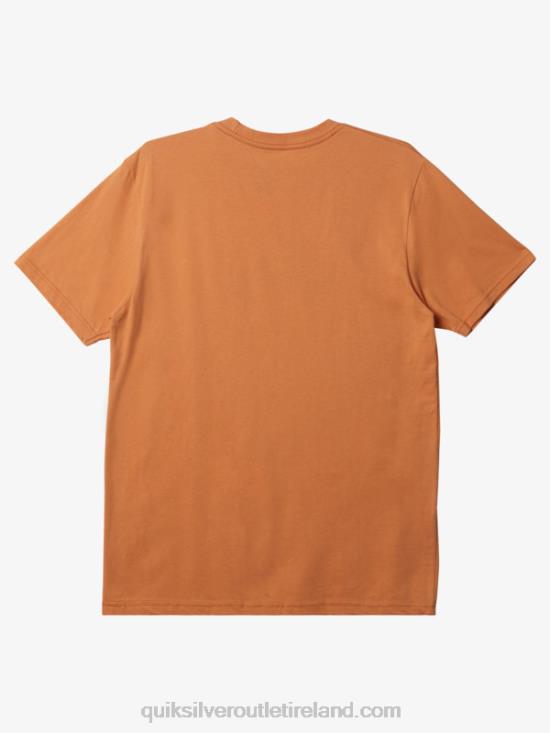 Men Quiksilver Comp Logo T-shirt N02TD194 copper tan