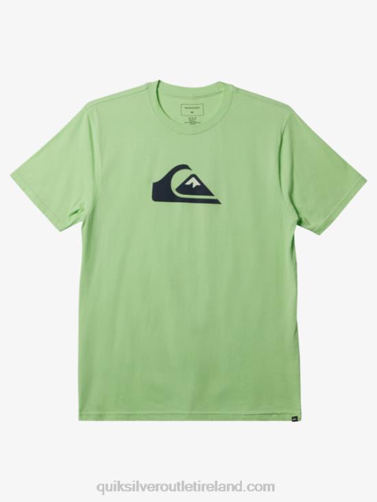 Men Quiksilver Comp Logo T-shirt N02TD196 paradise green