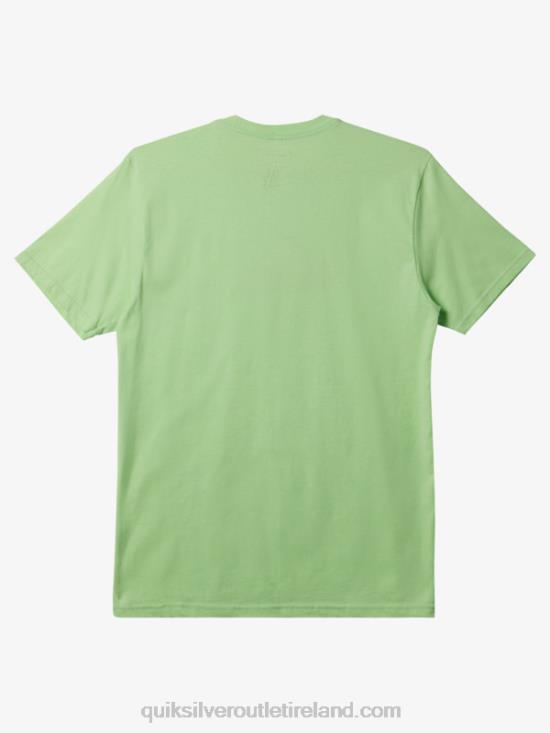 Men Quiksilver Comp Logo T-shirt N02TD196 paradise green