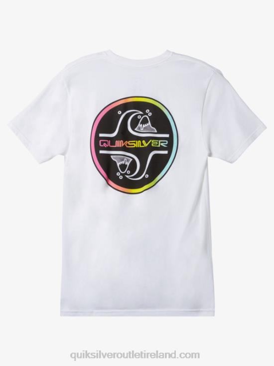 Men Quiksilver Core Bubble T-shirt N02TD1027 white