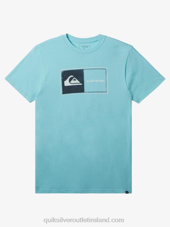 Men Quiksilver Core Lockup T-Shirt N02TD161 angel blue heather