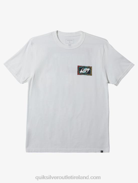 Men Quiksilver Echoed Beat T-Shirt N02TD719 white