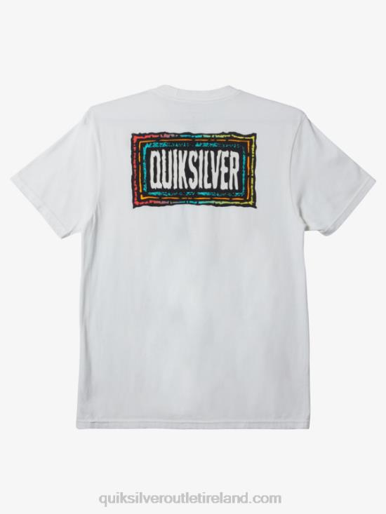Men Quiksilver Echoed Beat T-Shirt N02TD719 white