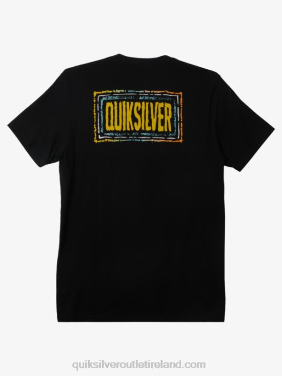 Men Quiksilver Echoed Beat T-Shirt N02TD720 black
