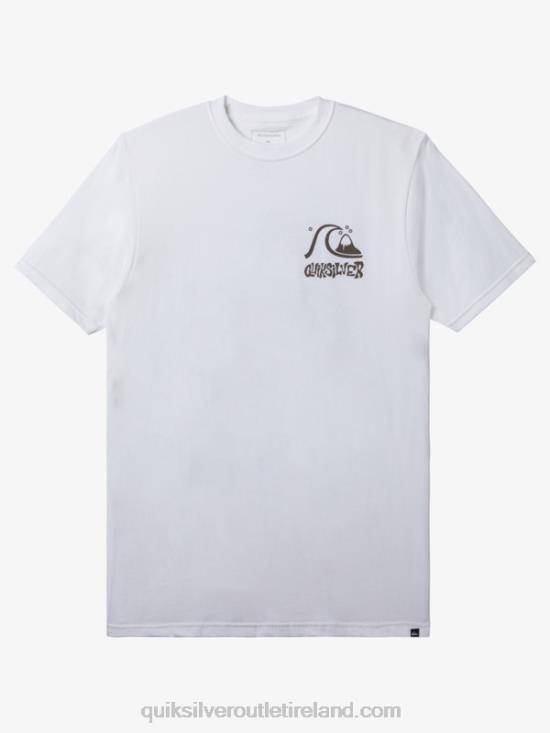 Men Quiksilver Escape Route T-Shirt N02TD120 white