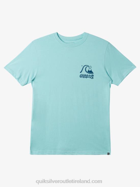 Men Quiksilver Escape Route T-Shirt N02TD121 angel blue