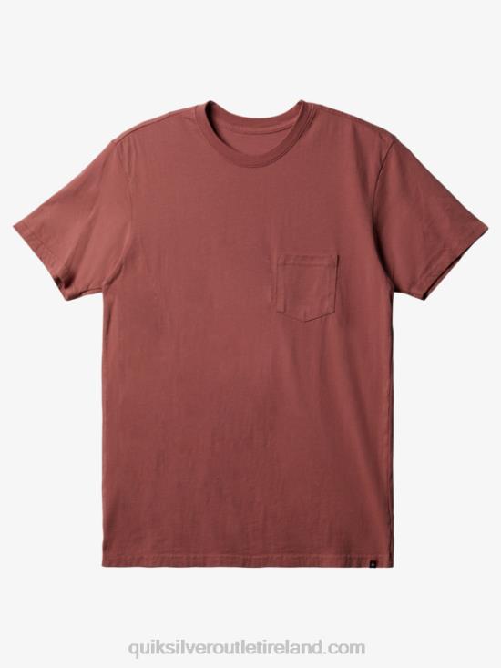 Men Quiksilver Everyday Pocket T-Shirt N02TD892 marsala