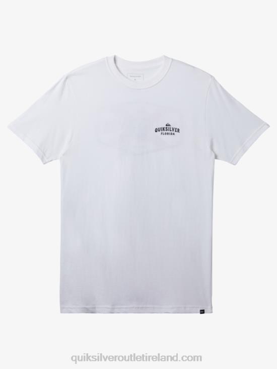 Men Quiksilver Florida Coast To Coast T-Shirt N02TD234 white