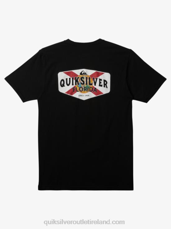Men Quiksilver Florida Coast To Coast T-Shirt N02TD235 black