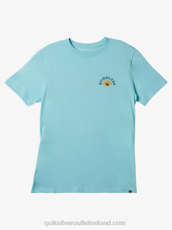 Men Quiksilver Flow Mod T-Shirt N02TD271 angel blue heather
