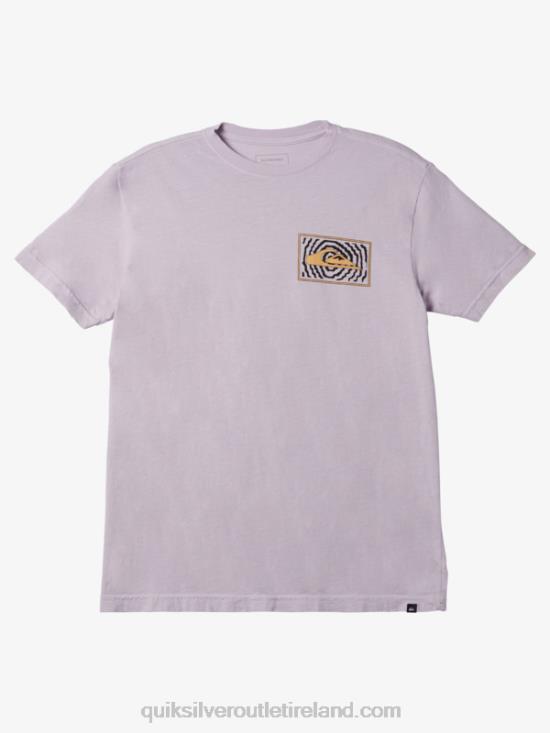 Men Quiksilver Fortuned Logo T-Shirt N02TD982 pastel lilac