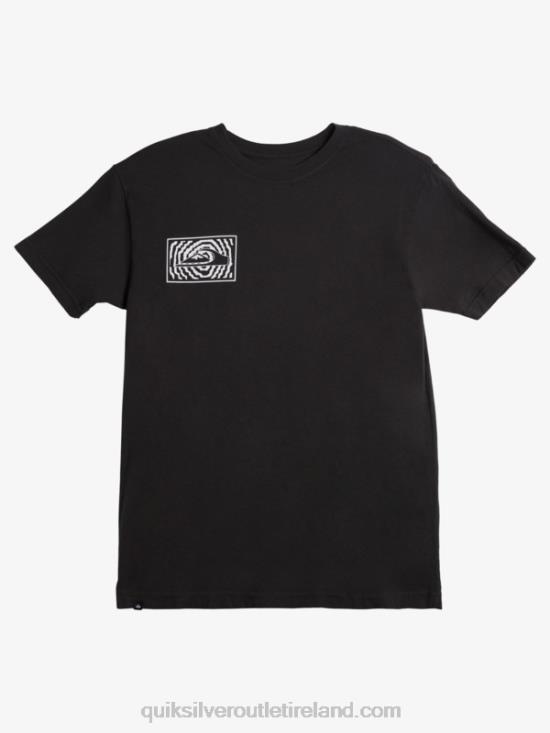 Men Quiksilver Fortuned Logo T-Shirt N02TD983 black