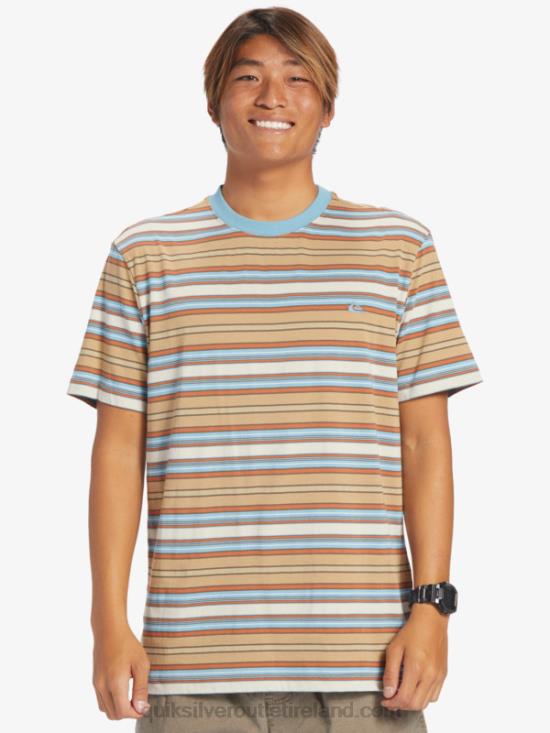 Men Quiksilver Geller Stripe T-Shirt N02TD631 geller taos stripe