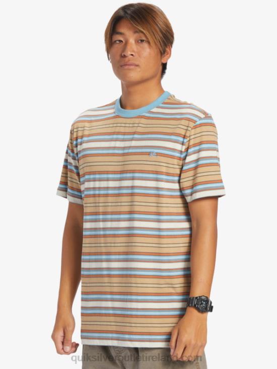 Men Quiksilver Geller Stripe T-Shirt N02TD631 geller taos stripe