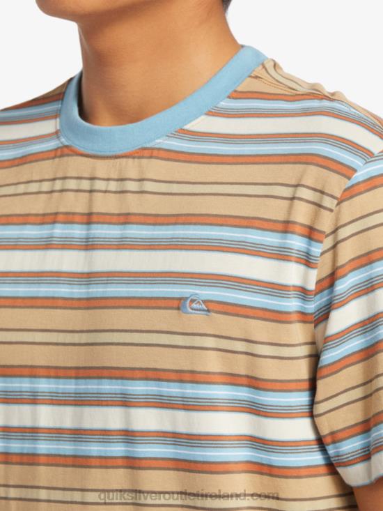 Men Quiksilver Geller Stripe T-Shirt N02TD631 geller taos stripe