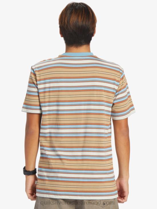 Men Quiksilver Geller Stripe T-Shirt N02TD631 geller taos stripe