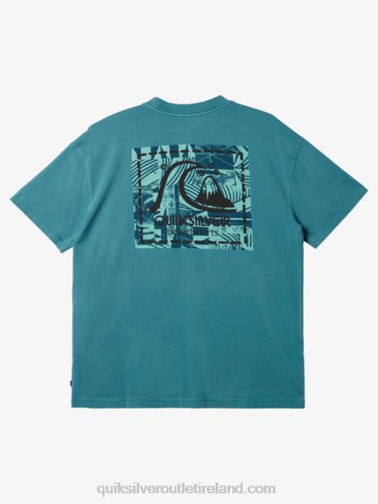 Men Quiksilver Gregg Kaplan Blank Canvas T-Shirt N02TD1375 brittany blue
