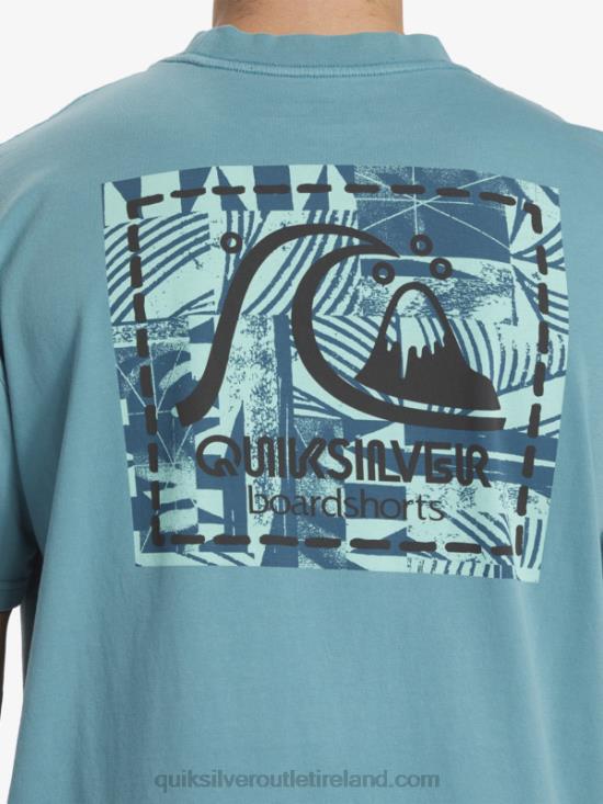 Men Quiksilver Gregg Kaplan Blank Canvas T-Shirt N02TD1375 brittany blue