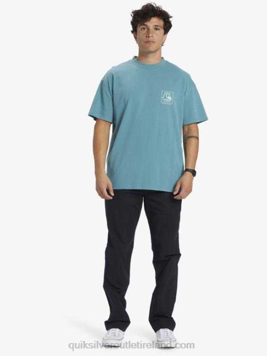 Men Quiksilver Gregg Kaplan Blank Canvas T-Shirt N02TD1375 brittany blue