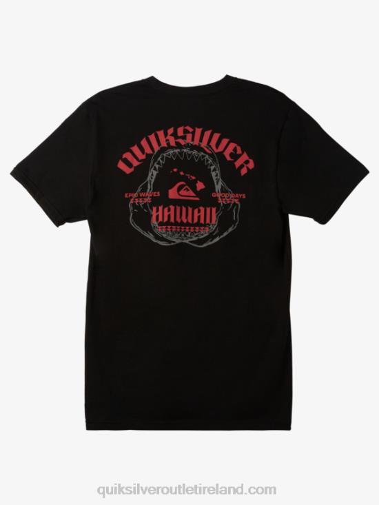 Men Quiksilver Hawaii Big Bite T-shirt N02TD1421 black