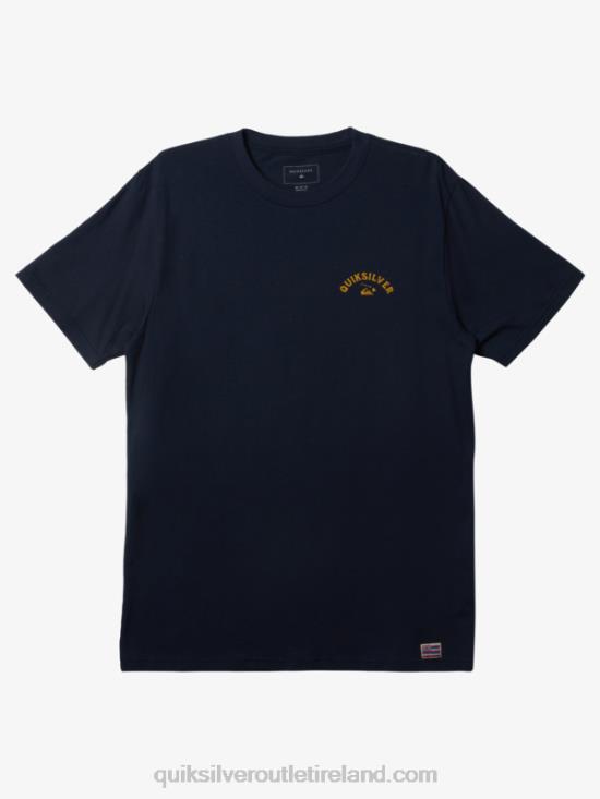 Men Quiksilver Hawaii Razor Tooth T-Shirt N02TD158 navy blazer