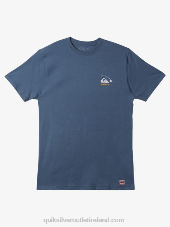 Men Quiksilver Hawaii Survivor T-Shirt N02TD118 bering sea