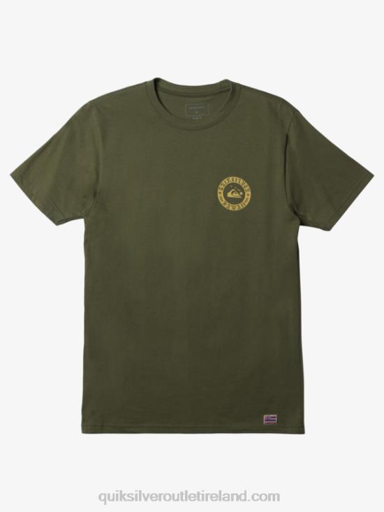 Men Quiksilver Hawaii Wall Of Water T-Shirt N02TD277 four leaf clover