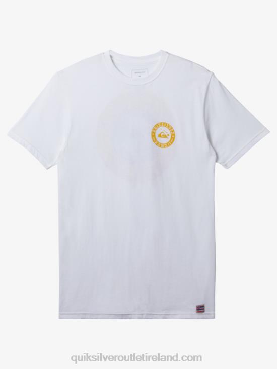 Men Quiksilver Hawaii Wall Of Water T-Shirt N02TD278 white