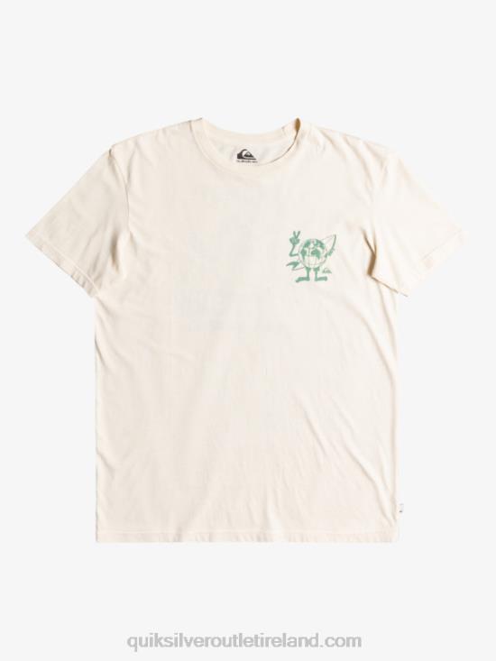 Men Quiksilver Hidden Message T-Shirt N02TD1762 birch