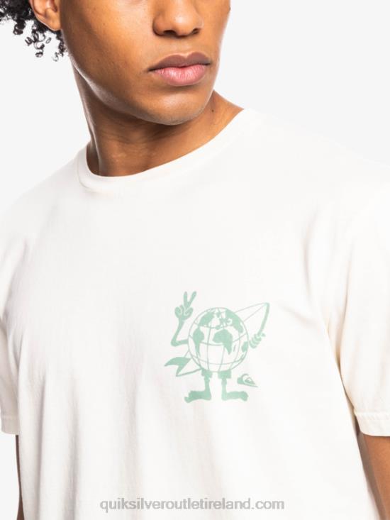Men Quiksilver Hidden Message T-Shirt N02TD1762 birch