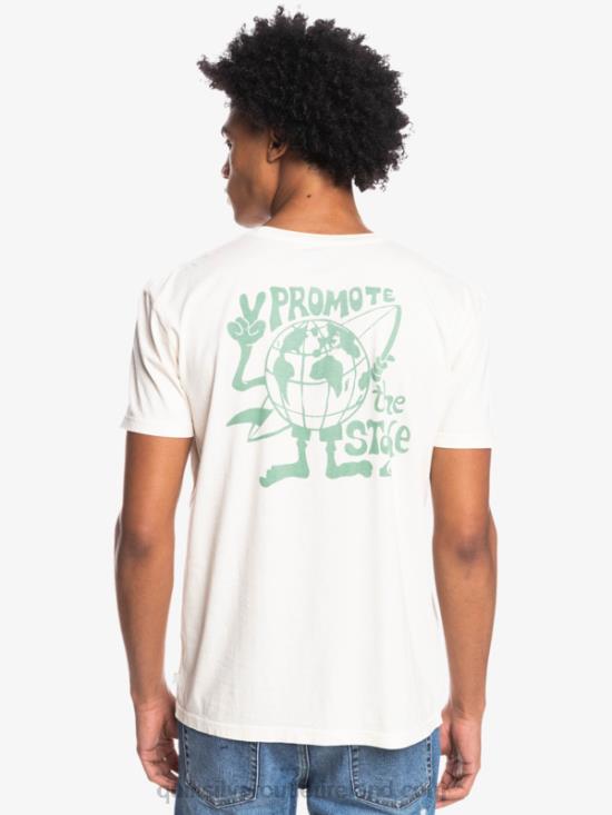 Men Quiksilver Hidden Message T-Shirt N02TD1762 birch