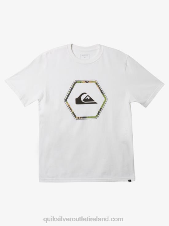 Men Quiksilver In Shapes T-shirt N02TD1235 white
