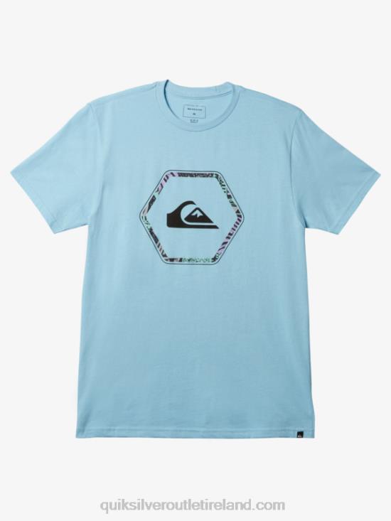 Men Quiksilver In Shapes T-shirt N02TD1236 sky blue