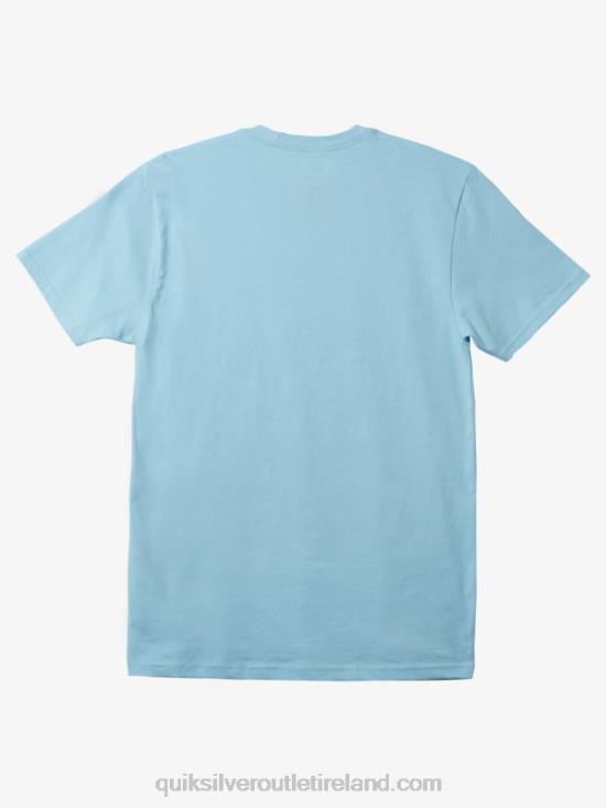 Men Quiksilver In Shapes T-shirt N02TD1236 sky blue