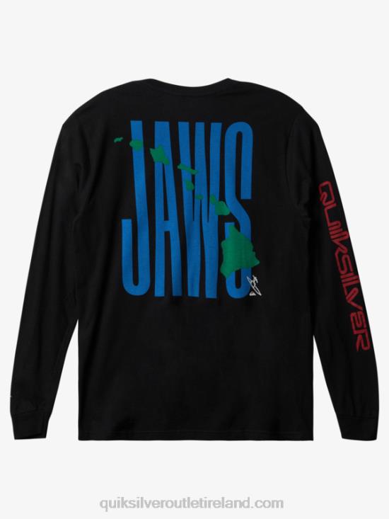 Men Quiksilver Jaws Big Wave Challenge Ls T-shirt N02TD1426 black