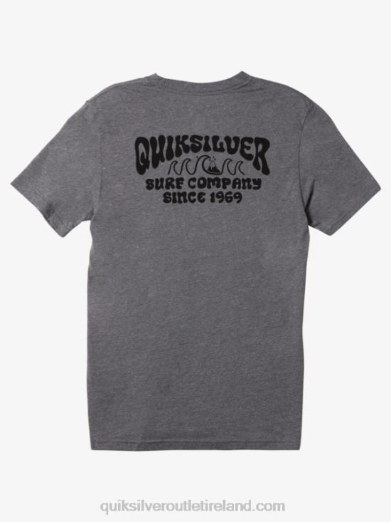 Men Quiksilver Lockup Mod T-Shirt N02TD528 medium grey heather