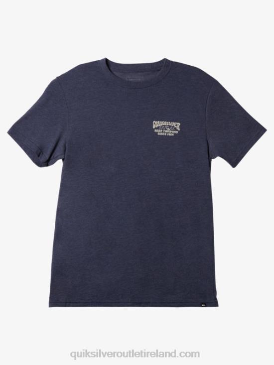 Men Quiksilver Lockup Mod T-Shirt N02TD529 navy blazer heather