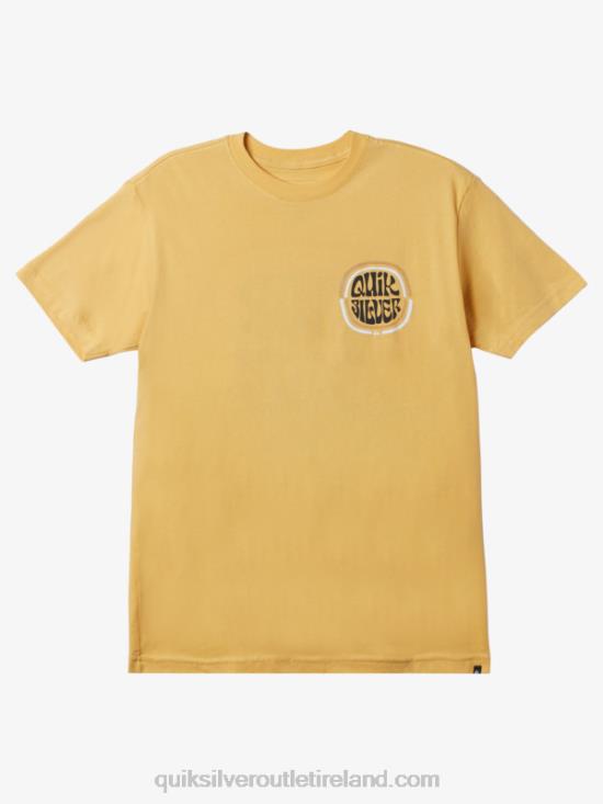 Men Quiksilver Mile High T-Shirt N02TD1640 ochre