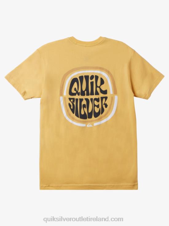 Men Quiksilver Mile High T-Shirt N02TD1640 ochre