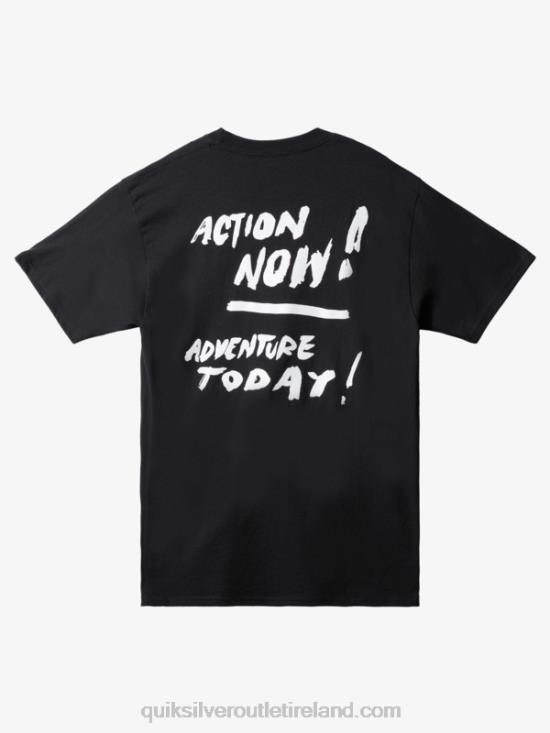 Men Quiksilver Natas Action Now T-Shirt N02TD1657 black