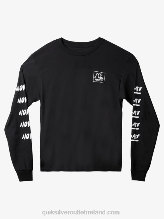 Men Quiksilver Natas Now Long Sleeve T-Shirt N02TD1635 black