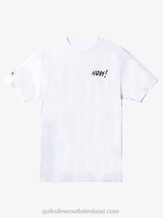Men Quiksilver Natas Now T-Shirt N02TD1656 white