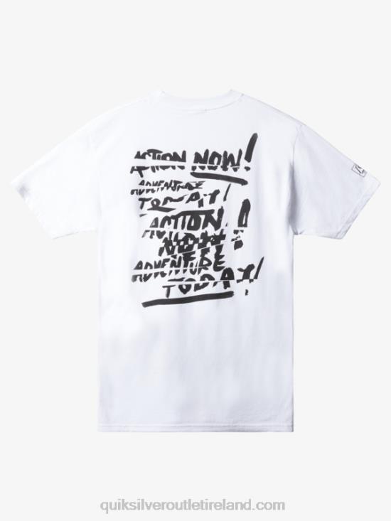 Men Quiksilver Natas Now T-Shirt N02TD1656 white